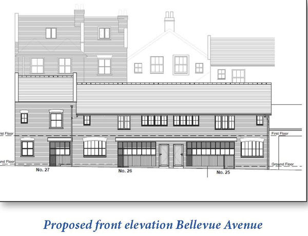 Lot: 72 - SITE WITH PLANNING FOR FIVE HOUSES IN TOWN CENTRE - 